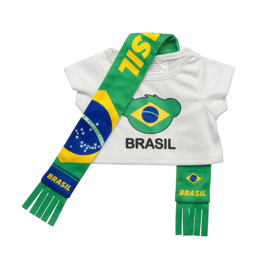 Set Polera Y Bufanda Brasil Build-A-Bear